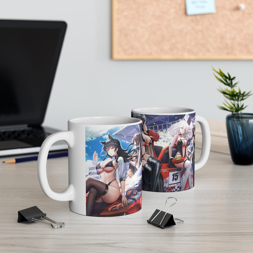 Azur Lane Sexy Racing Grid Girls Mug 11oz