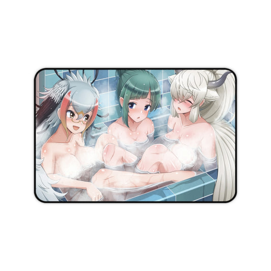 Yak and Secretarybird Kemono Friends Nude Bath Mousepad - Gaming Playmat