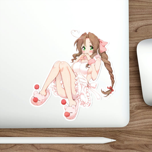 Sexy Aerith Gainsborough FF7 Waterproof Sticker - Weatherproof Vinyl Car Decal