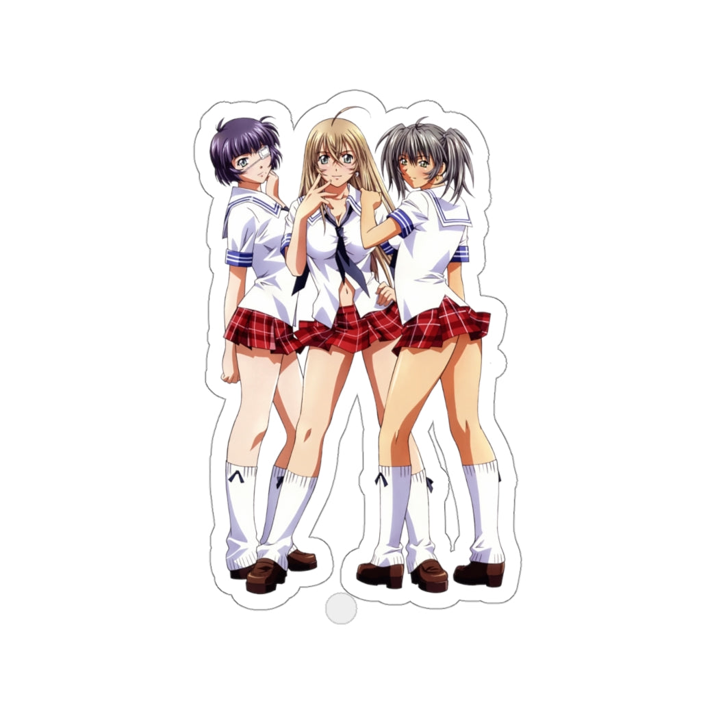 Ikkitousen Sexy School Girl Uniforms Waterproof Sticker - Ecchi Vinyl Decal