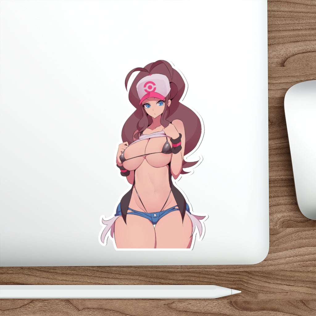 Big Boobs Hilda Pokemon Waterproof Sticker - Ecchi Vinyl Decal