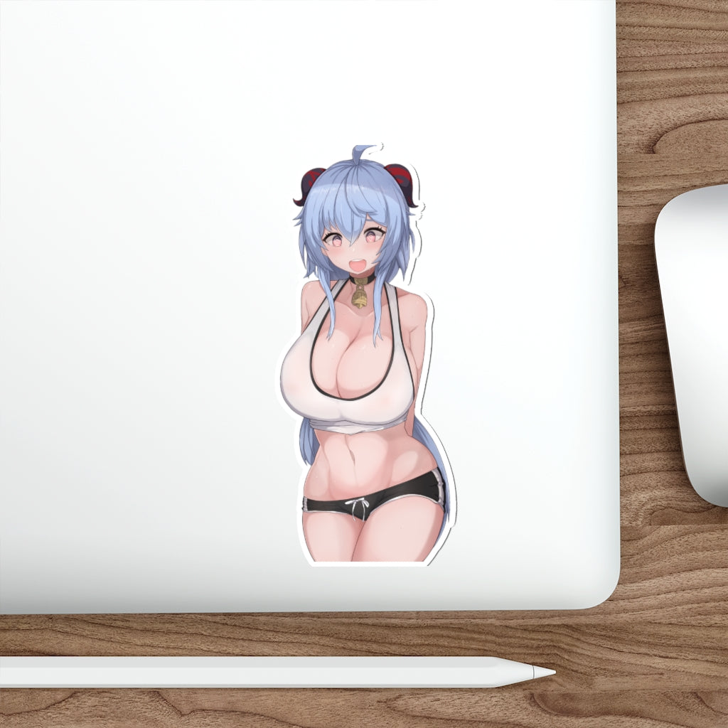 Big Boobs Ganyu Genshin Impact Waterproof Sticker - Ecchi Vinyl Decal