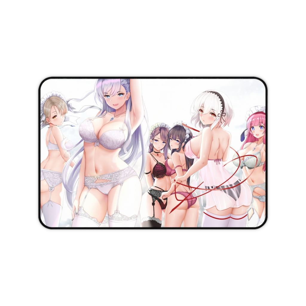 Large Anime Ecchi Desk Mat | Lingerie | Big Gaming Mousepad - MTG Playmat