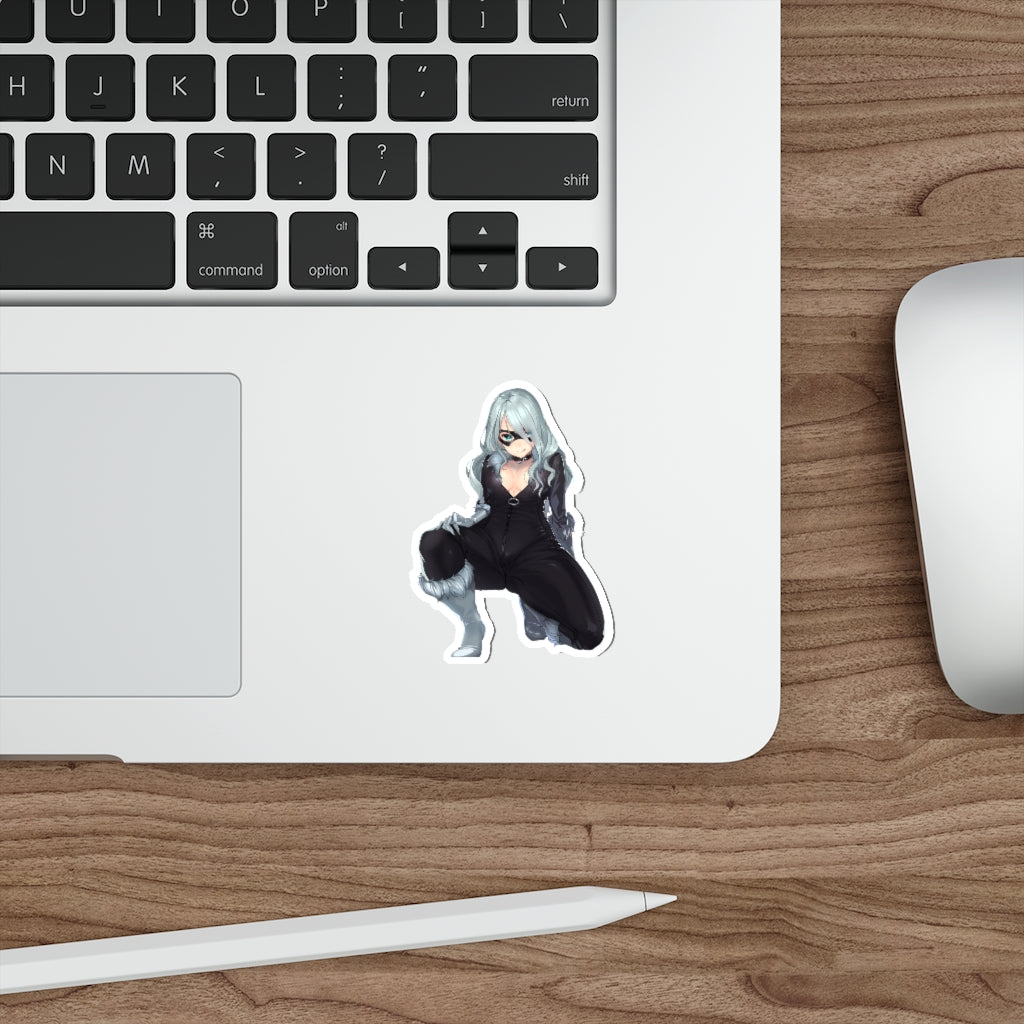 Black Cat Waterproof Sticker - Ecchi Vinyl Decal