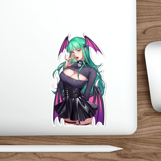 Autocollant en vinyle Ecchi imperméable à l'eau Darkstalkers Morrigan Aensland Sexy Gothic Lolita - Autocollant en vinyle Ecchi