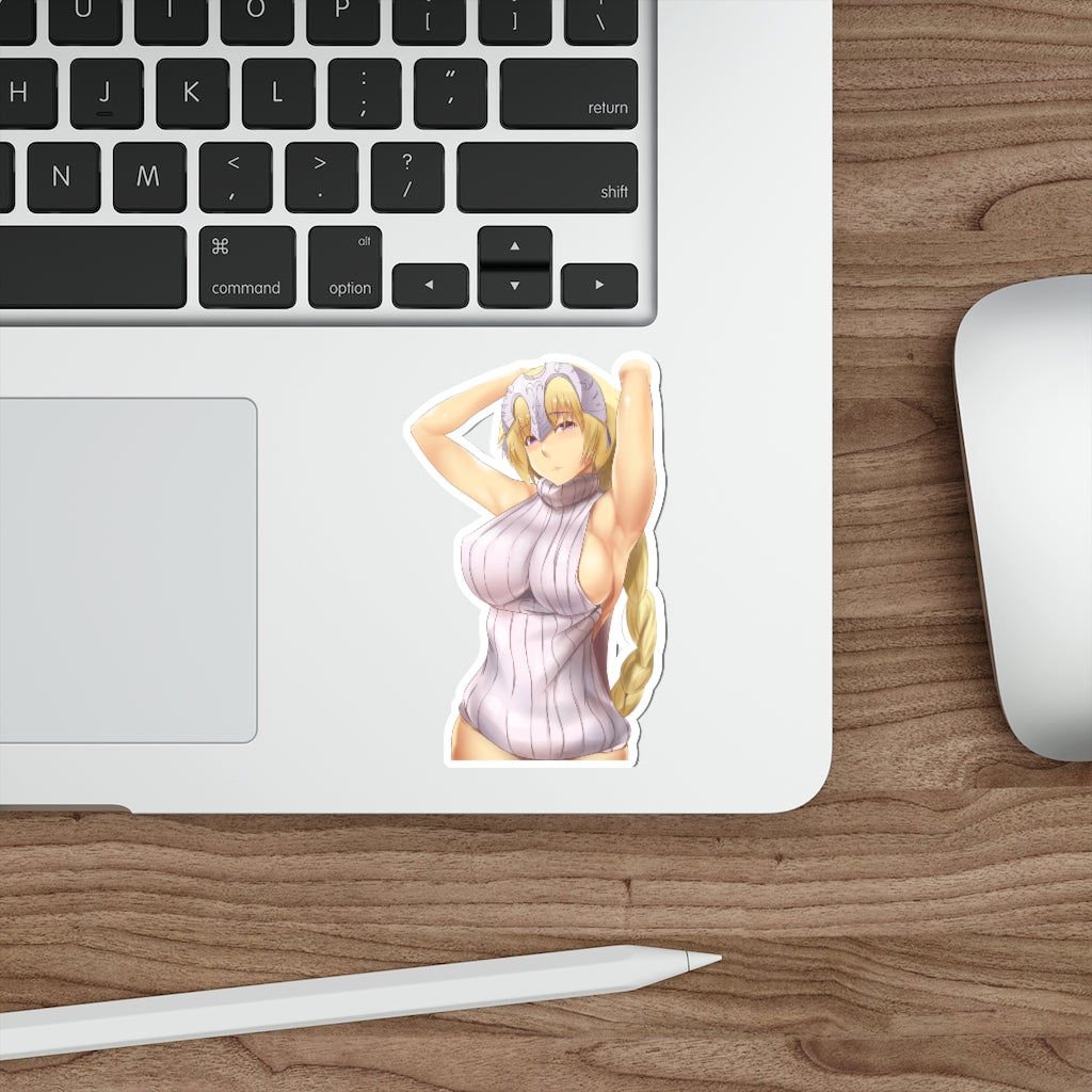 FGO Jeanne d'Arc Sexy Sweater Waterproof Sticker - Ecchi Vinyl Decal