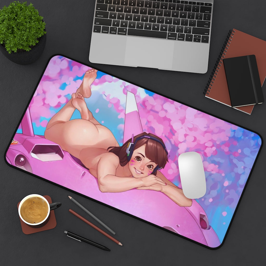 D.Va Overwatch Nude Ass Desk Mat - Non Slip Mousepad