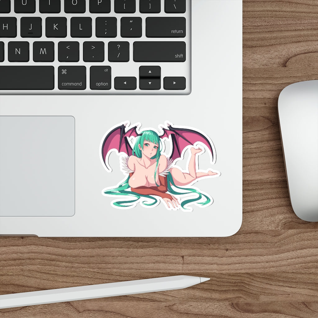 Nude Thick Morrigan Aensland Darkstalkers Waterproof Sticker - Ecchi Vinyl Decal