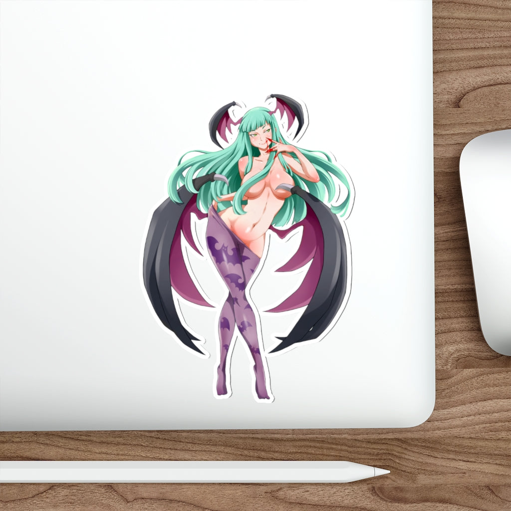 Sexy Succubus Morrigan Waterproof Sticker - Darkstalkers Ecchi Vinyl Car Decal