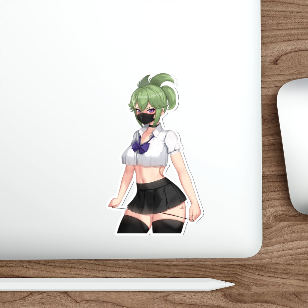 Sexy Uniform Shinobu Kuki Genshin Impact Waterproof Sticker - Ecchi Vinyl Decal