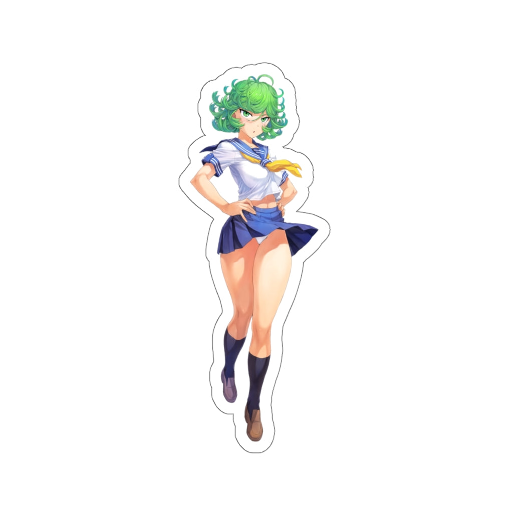 One Punch Man Tatsumaki School Girl Waterproof Sticker - Ecchi Vinyl Decal