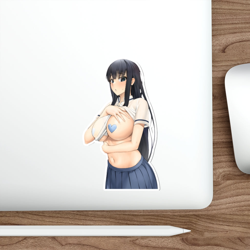 Big Tits Seifuku Ikaruga Senran Kagura Waterproof Sticker - Ecchi Vinyl Decal