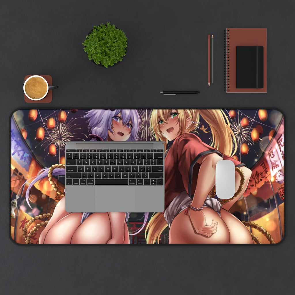 Yuzuki Yukari and Tsurumaki Maki Voiceroid Sexy Butts Mousepad - Gaming Playmat