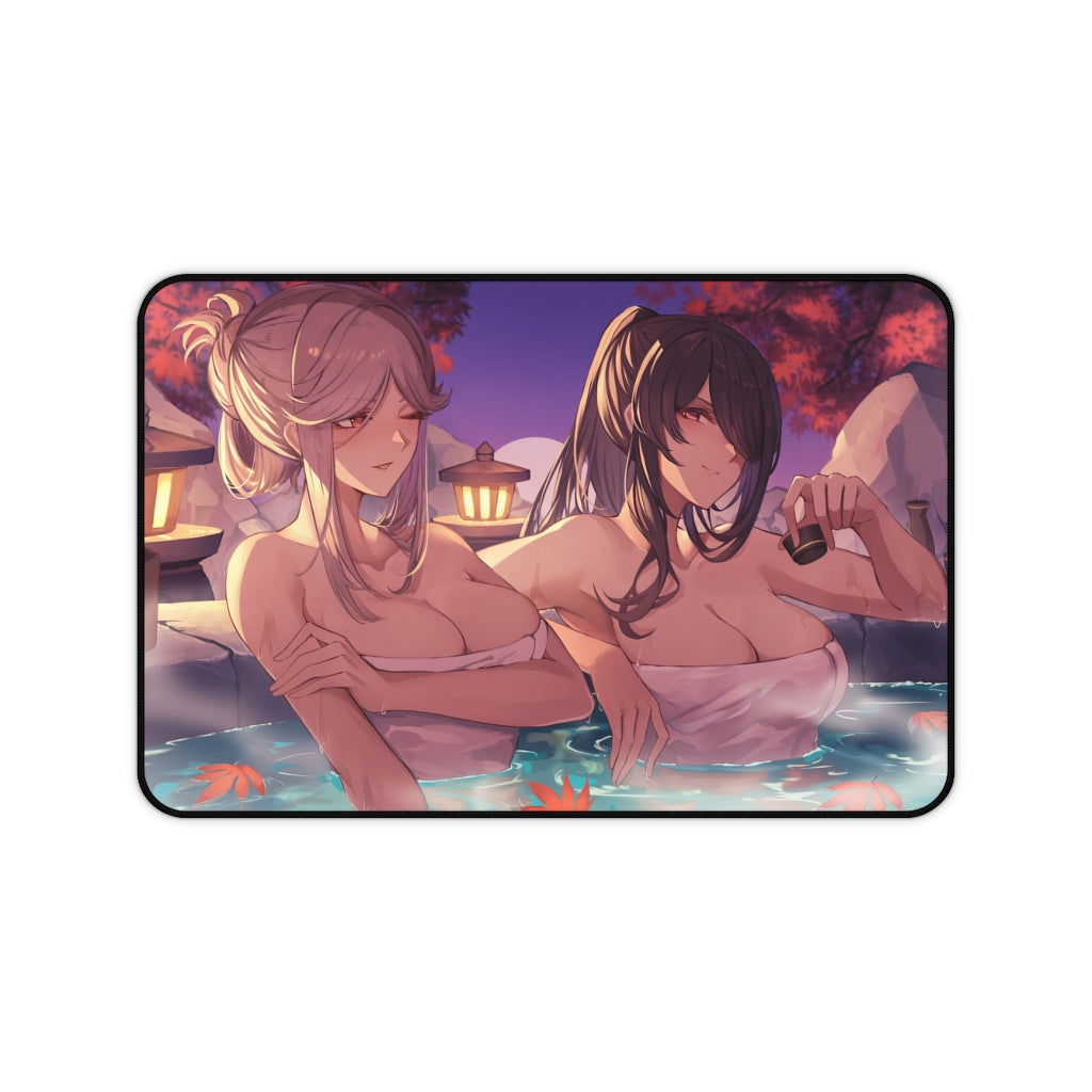 Genshin Impact Mousepad - Onsen Beidou And Ningguang Large Desk Mat - Mouse Pad - Ecchi MTG Playmat