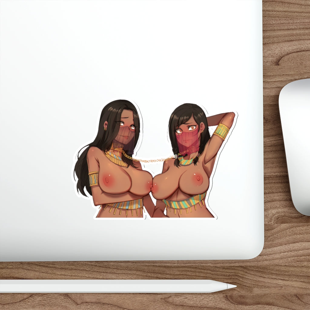 Overwatch Nude Tits Pharah and Captain Amari Waterproof Sticker Decal