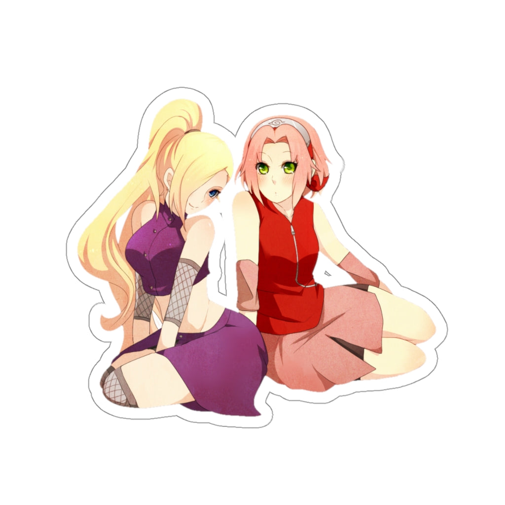 Sakura and Ino Naruto Waifus Waterproof Sticker - Ecchi Vinyl Decal