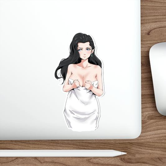 JoJo Lisa Lisa Sexy Towel Waterproof Sticker - Ecchi Vinyl Decal