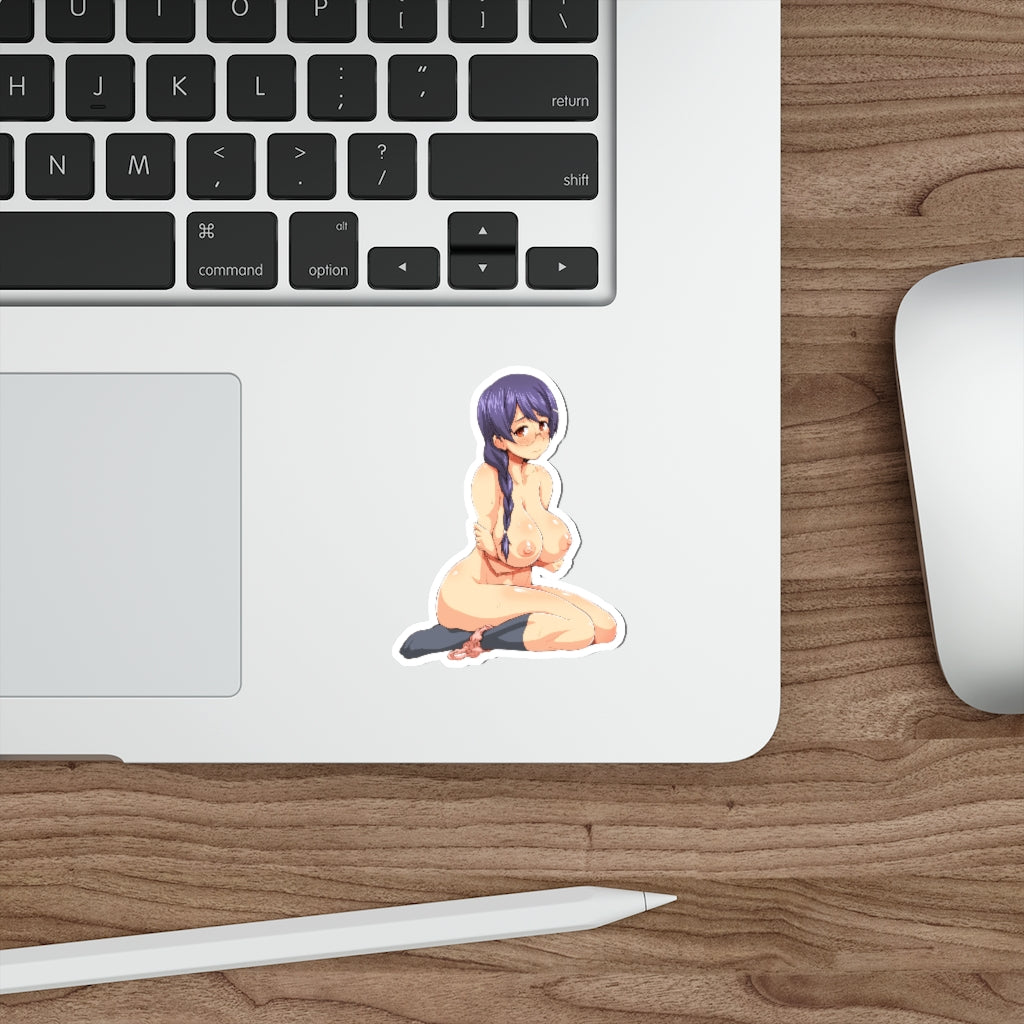 Nude Tits Hanekawa Tsubasa Monogatari Waterproof Sticker - Ecchi Vinyl Decal