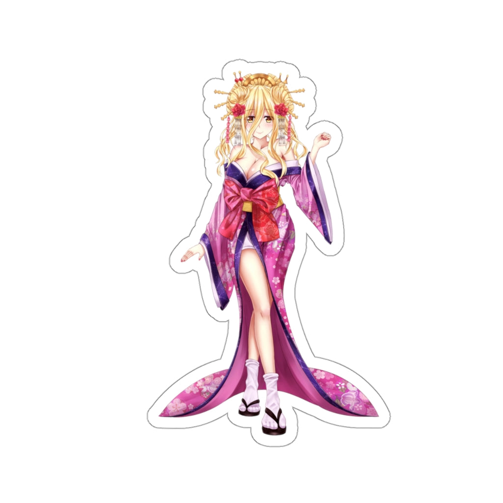 Date A Live Sexy Kimono Mukuro Hoshimiya Waterproof Sticker - Ecchi Vinyl Decal