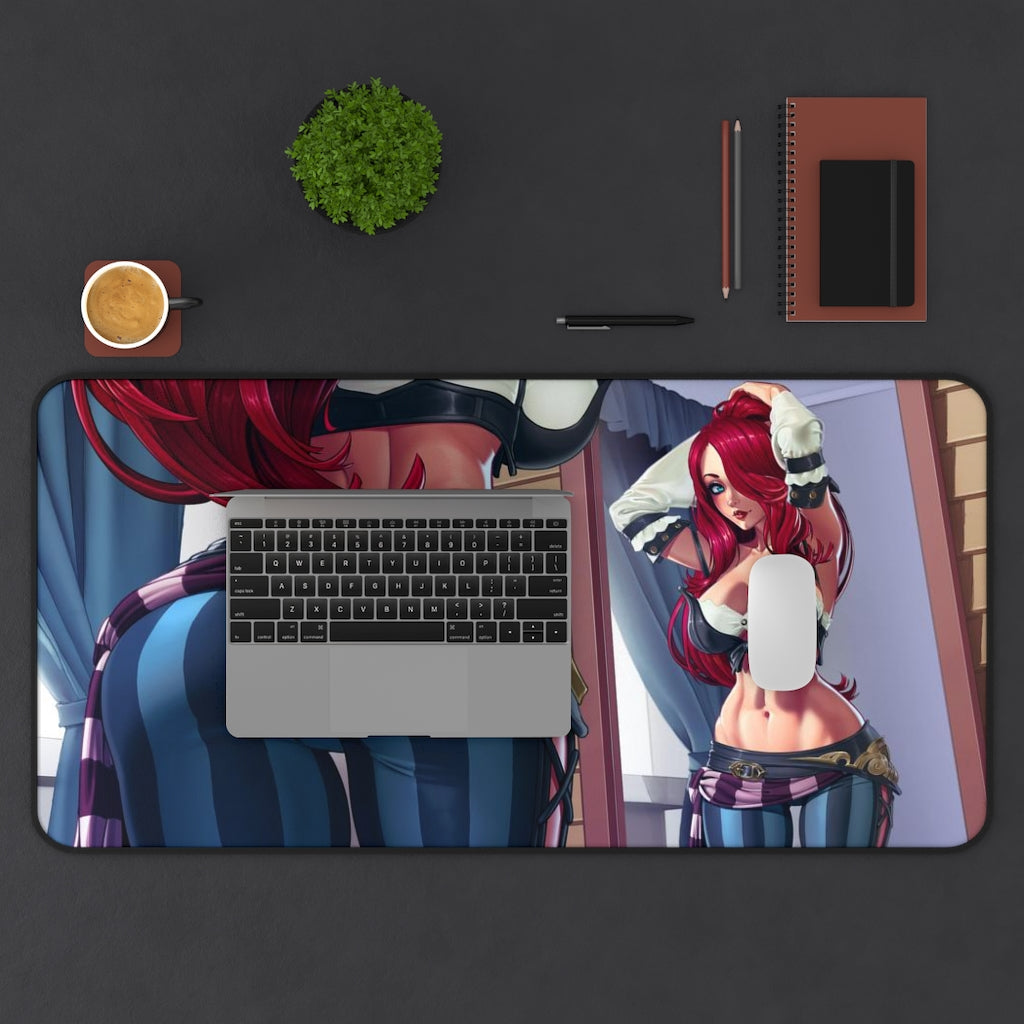 Miss Fortune Pirate Booty Desk Mat - Big Ecchi Gaming Mousepad - MTG Playmat