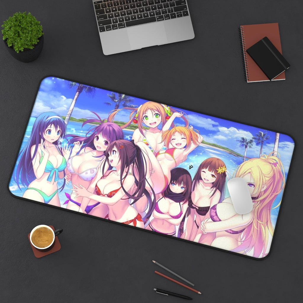 Valkyrie Drive Sexy Mousepad - Bikini Waifus Ecchi Desk Mat - Anime Playmat