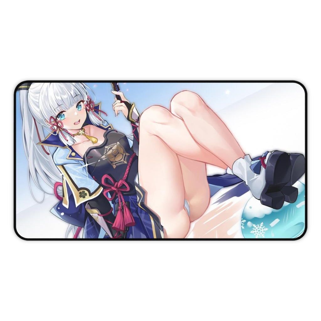 Genshin Impact Mousepad - Ayaka Large Desk Mat - Ecchi Mouse Pad - MTG Playmat