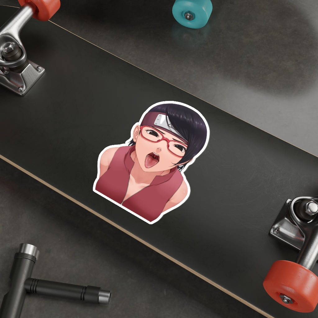 Uchiha Sarada Naruto Hentai BJ Waterproof Sticker - Ecchi Vinyl Decal