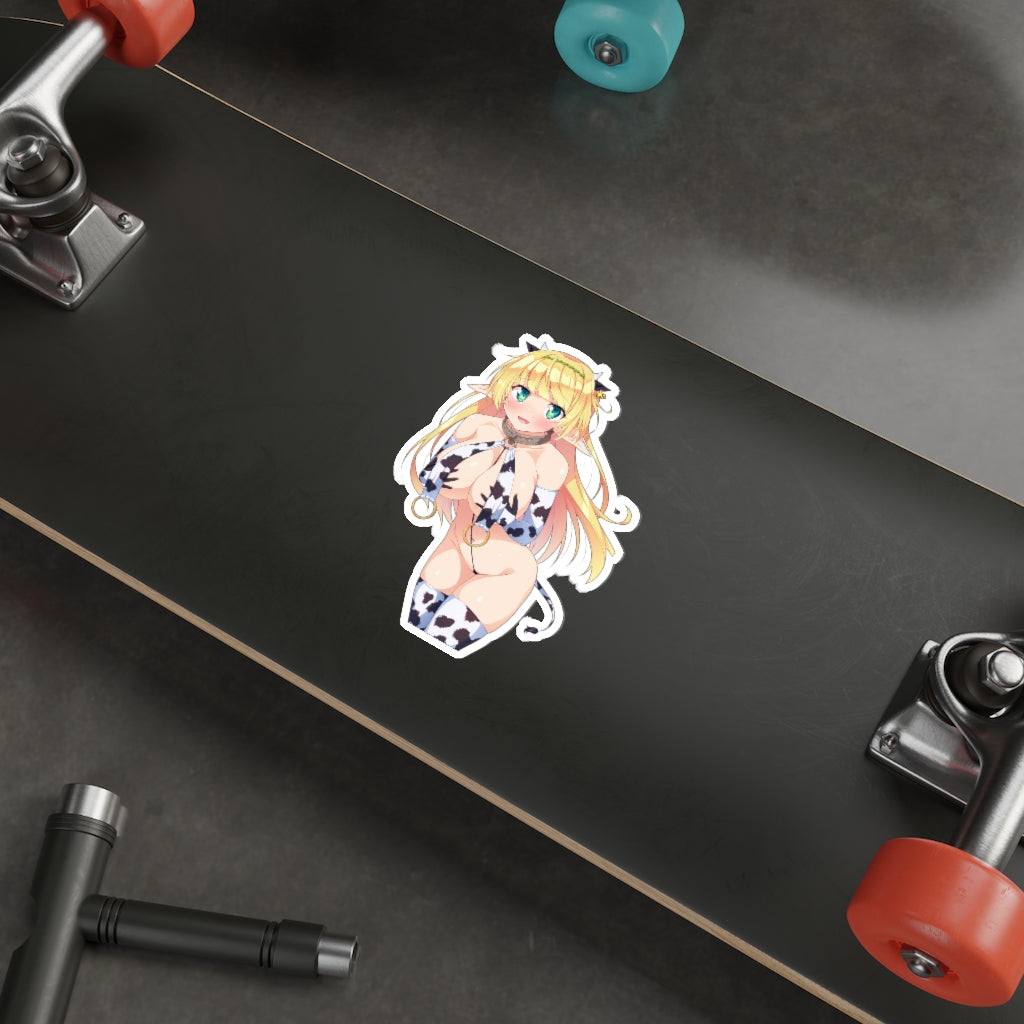 Cow Girl Shera L. Greenwood How Not to Summon a Demon Lord Waterproof Sticker - Ecchi Vinyl Decal