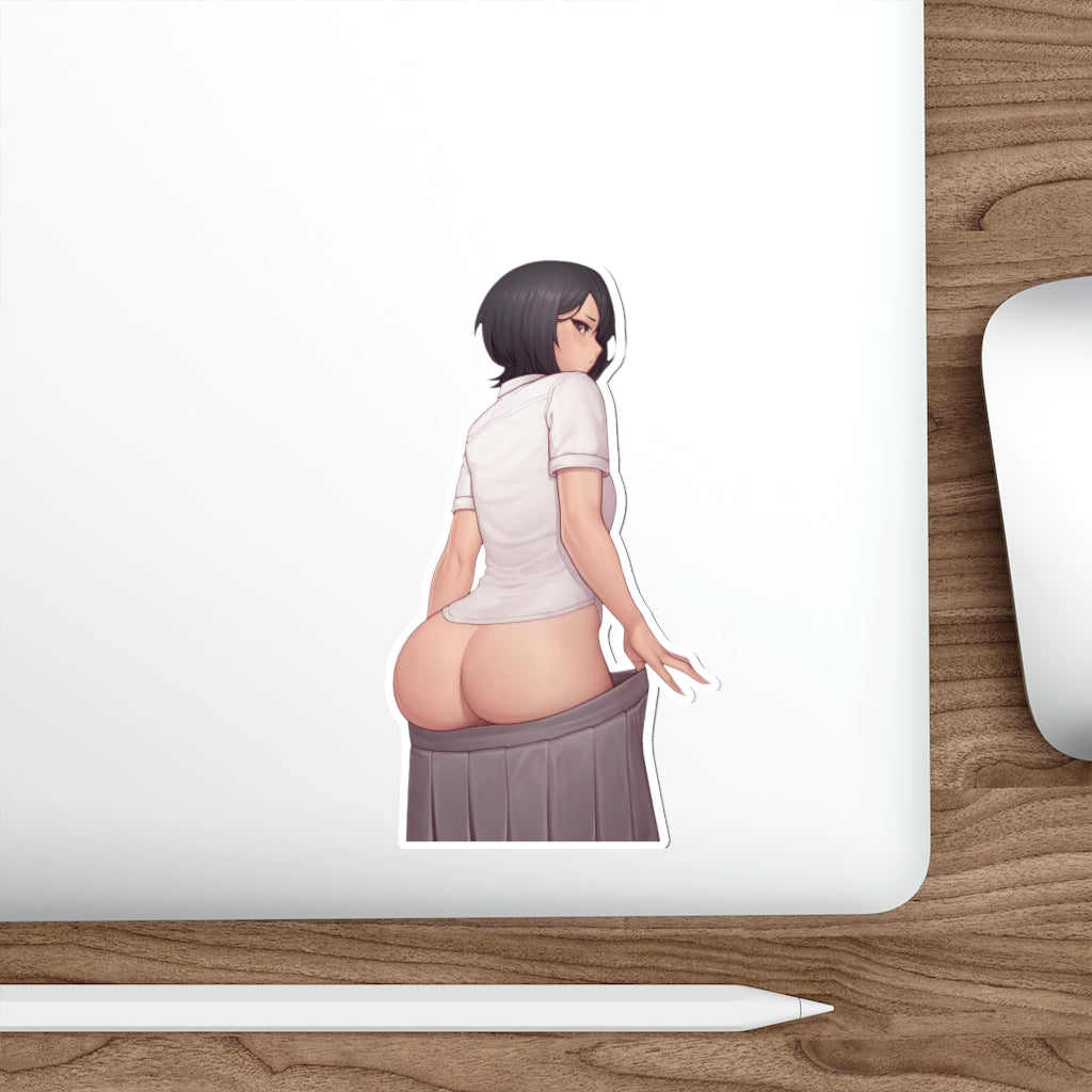 Thick Butt Seifuku Kuchiki Rukia Bleach Sexy Anime Waterproof Sticker - Ecchi Vinyl Decal