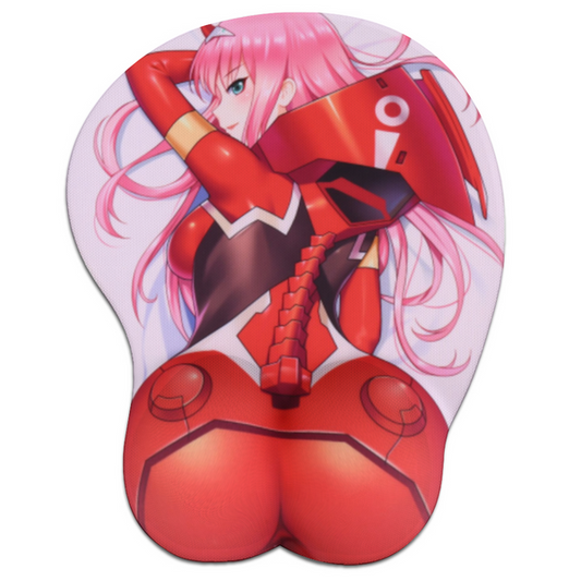 3D Butt Mousepad - Zero Two Darling in the Franxx Thick Booty Mouse Pad