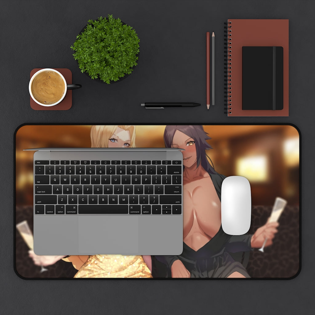 Yoruichi and Rangiku Bleach Anime Busty Waifus Mousepad - Gaming Playmat