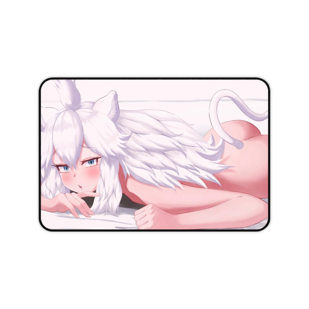 Nude White Lion Kemono Friends Desk Mat - Non Slip Mousepad