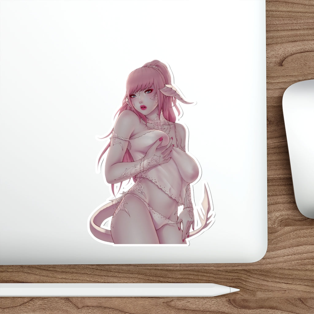 Sexy Lingerie Avatar Final Fantasy 14 Waterproof Sticker - Ecchi Vinyl Decal