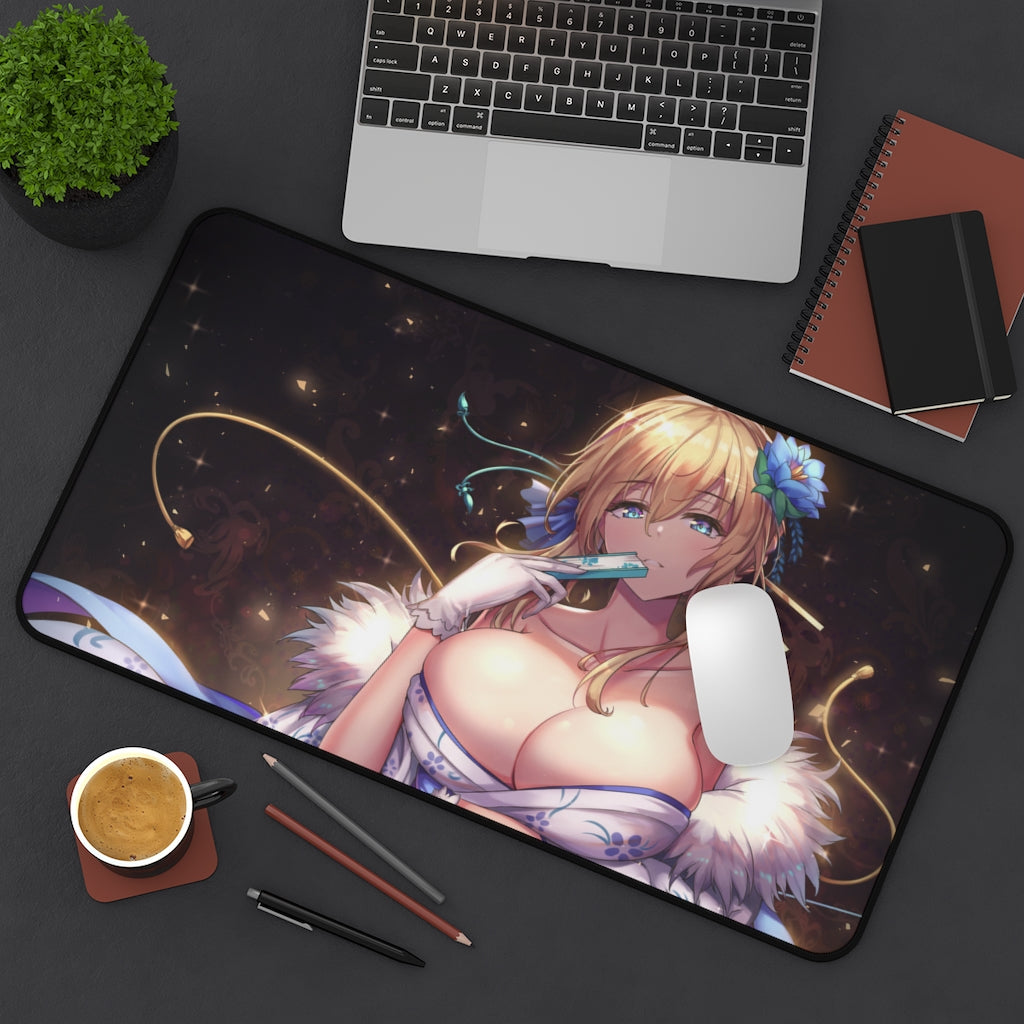 Big Boobs Artoria Pendragon Fate Grand Order Gaming Desk Mat - Anime Mousepad - Sexy Girl Playmat