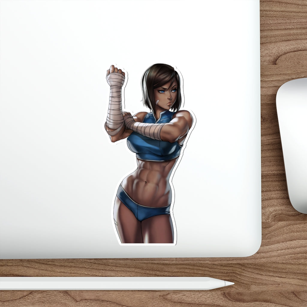 The Legend of Korra Waterproof Sticker - Muscular Avatar Ecchi Vinyl Anime Car Decal