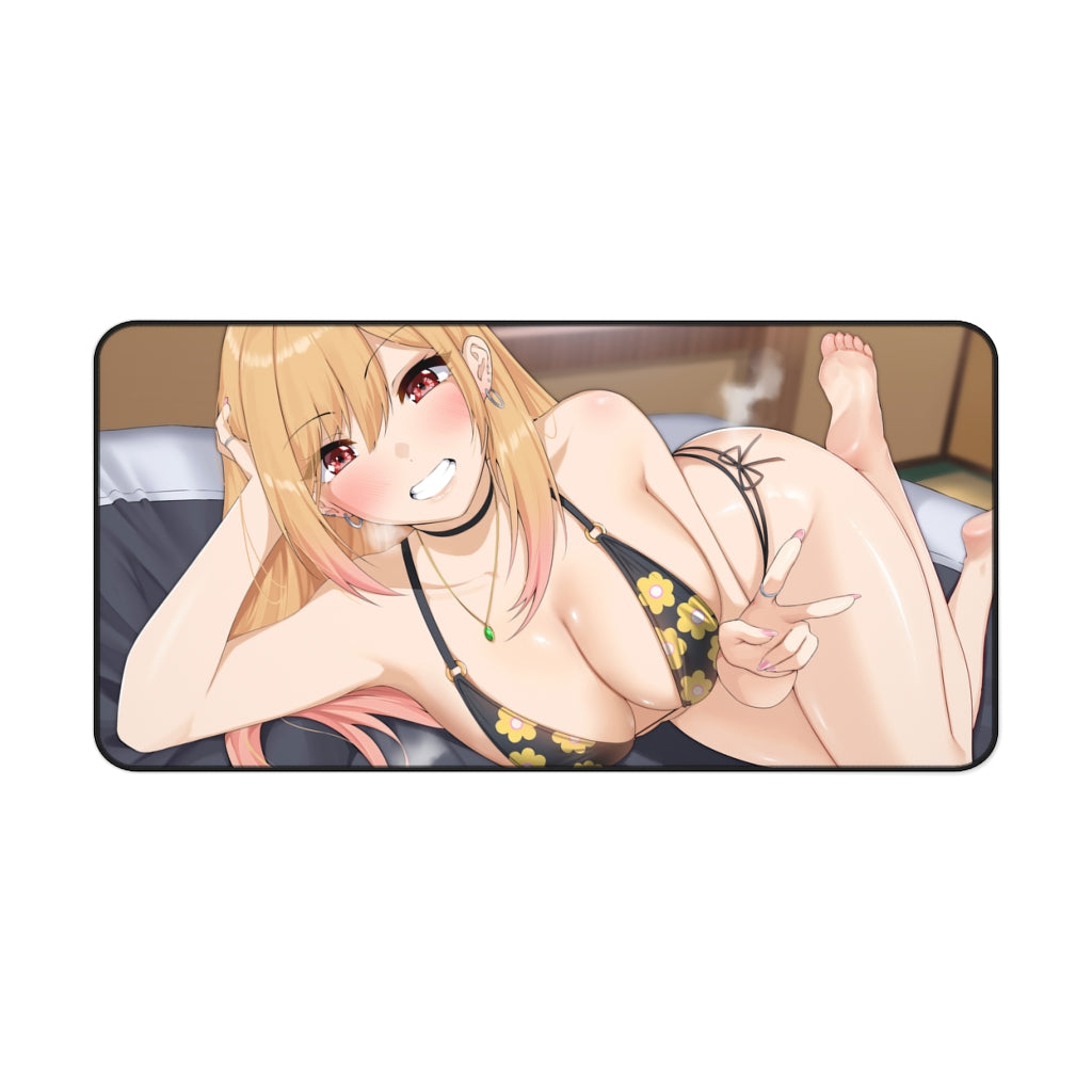 Sexy Cosplay Doll Mousepad - Marin Kitagawa Big Tits Bikini Large Desk Mat - Ecchi Desk Pad