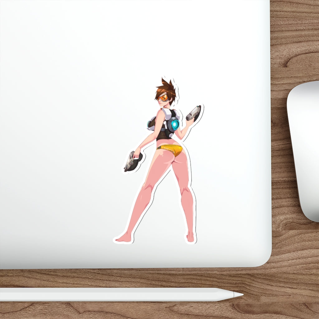 Tracer Cute Butt Overwatch Waterproof Sticker - Ecchi Vinyl Decal