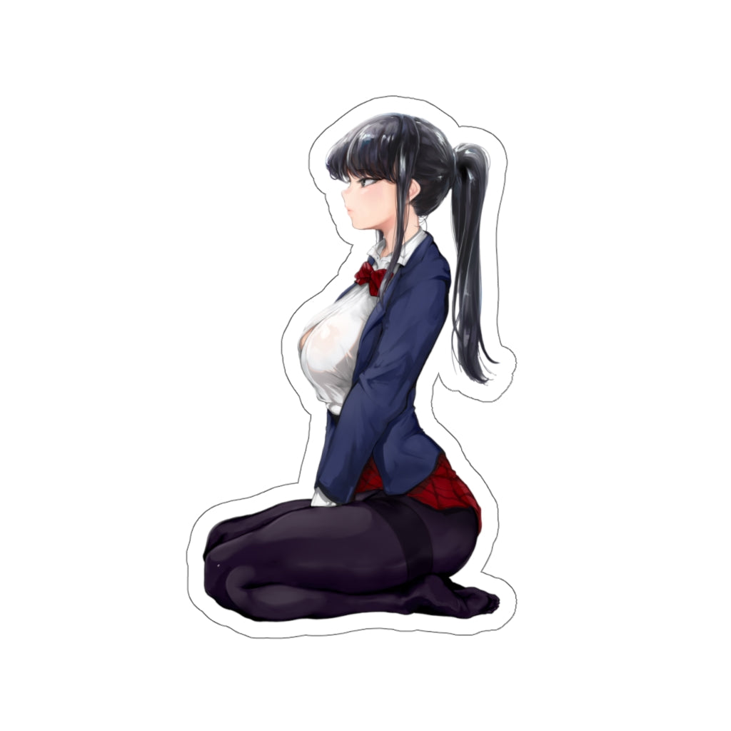 School Girl Komi Shouko Waterproof Sticker - Ecchi Vinyl Decal