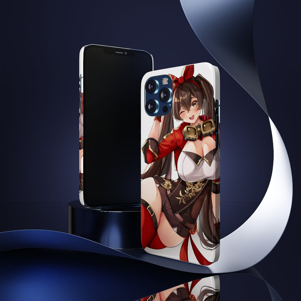 Genshin Impact Amber Phone Case - iPhone 13 Case - iPhone 12 Case - Anime Phone Case