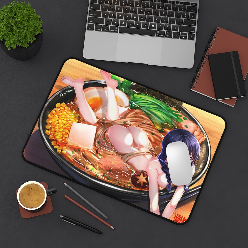 Food Wars Sexy Mousepad - Megumi Tadokoro Sexy Ramen Desk Mat - Ecchi Playmat