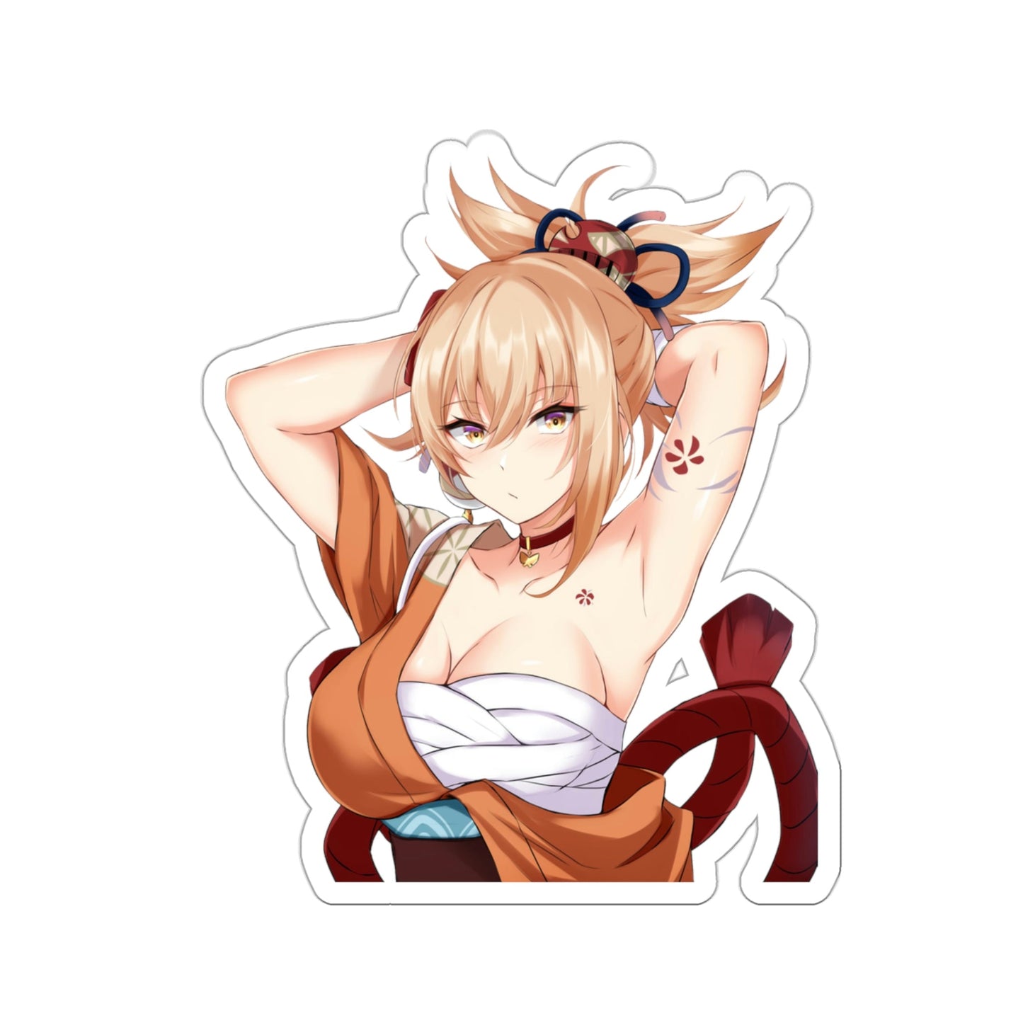 Genshin Impact Sexy Yoimiya Waterproof Sticker - Weatherproof Vinyl Car Decal