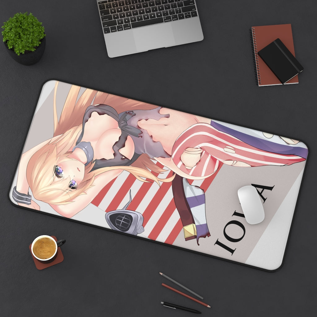 Kancolle Iowa Anime Mousepad - Kantai Collection Large Desk Mat - Kankore Ecchi Mouse Pad