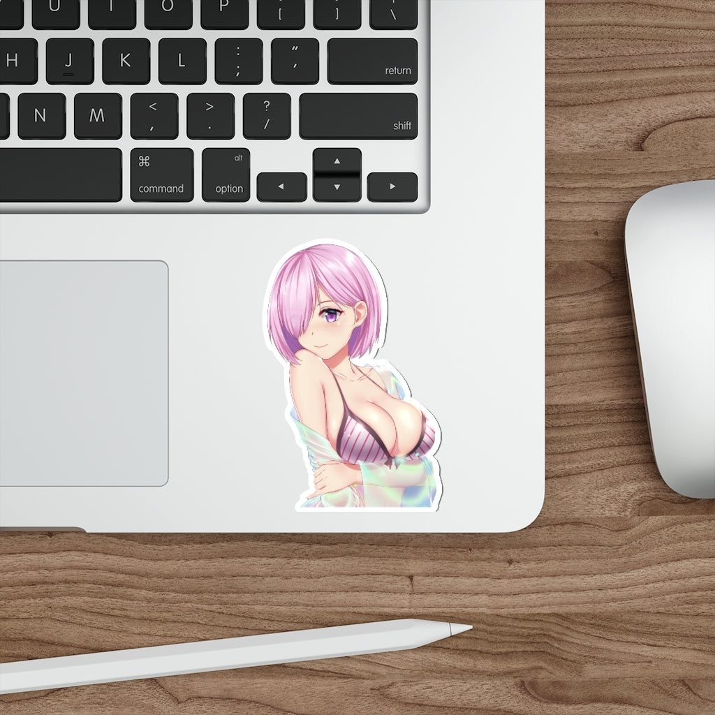 Mash Kyrielight Big Boobs Fate Grand Order Waterproof Sticker - Ecchi Vinyl Decal