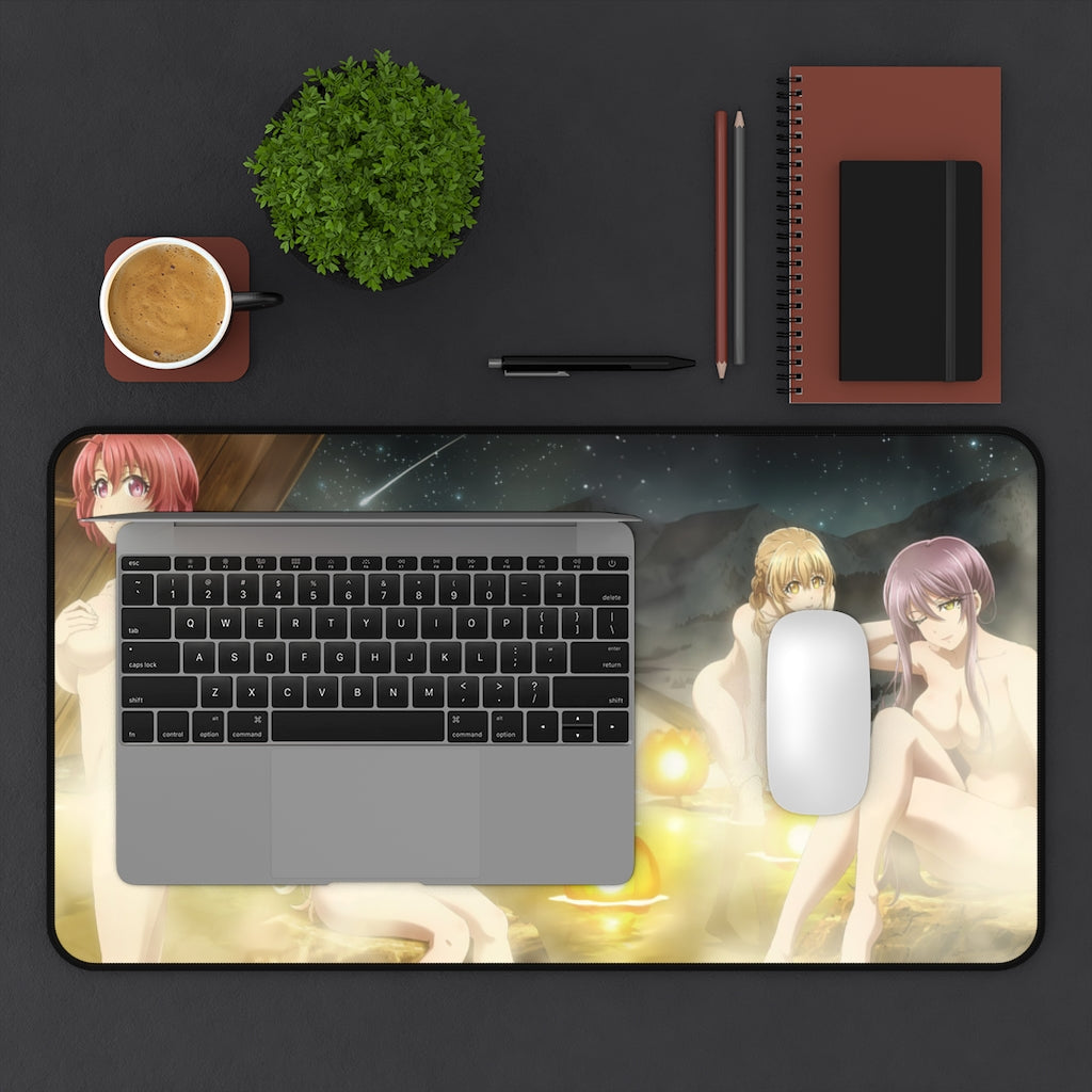 Goblin Slayer Ecchi Mousepad - Nude Female Charaters At The Onsen - Large Desk Mat - Mouse Pad - Sexy Anime Playmat