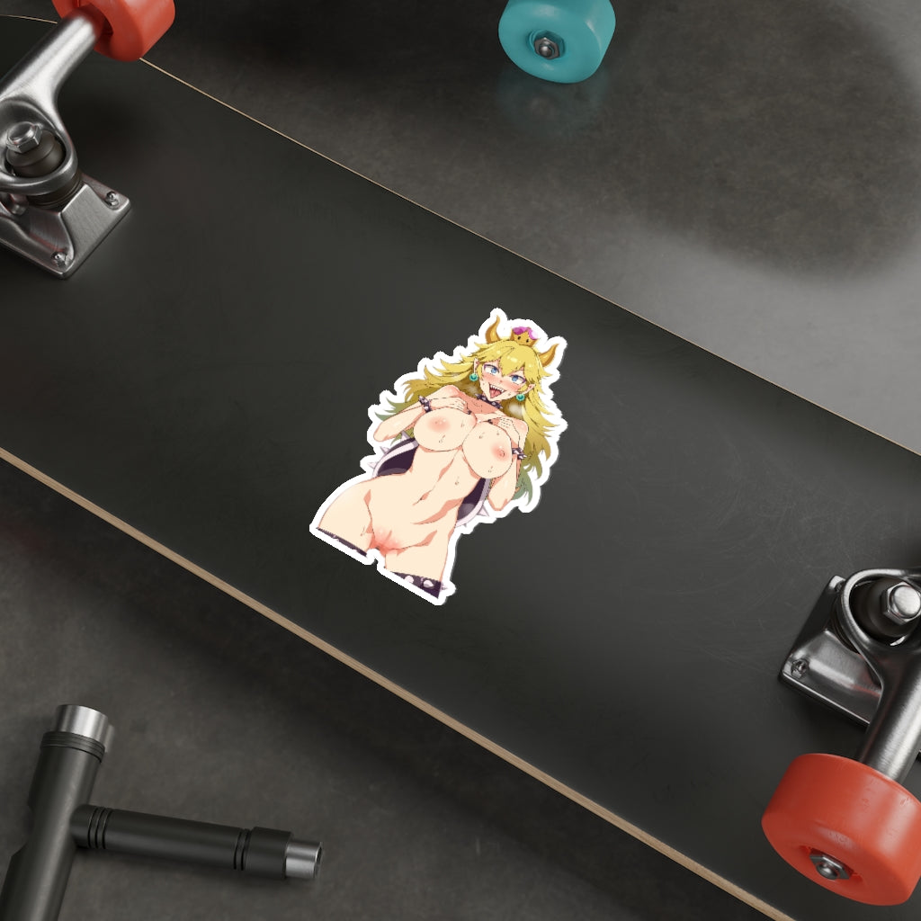 Bowsette Hentai Censorship Waterproof Sticker - Ecchi Vinyl Decal