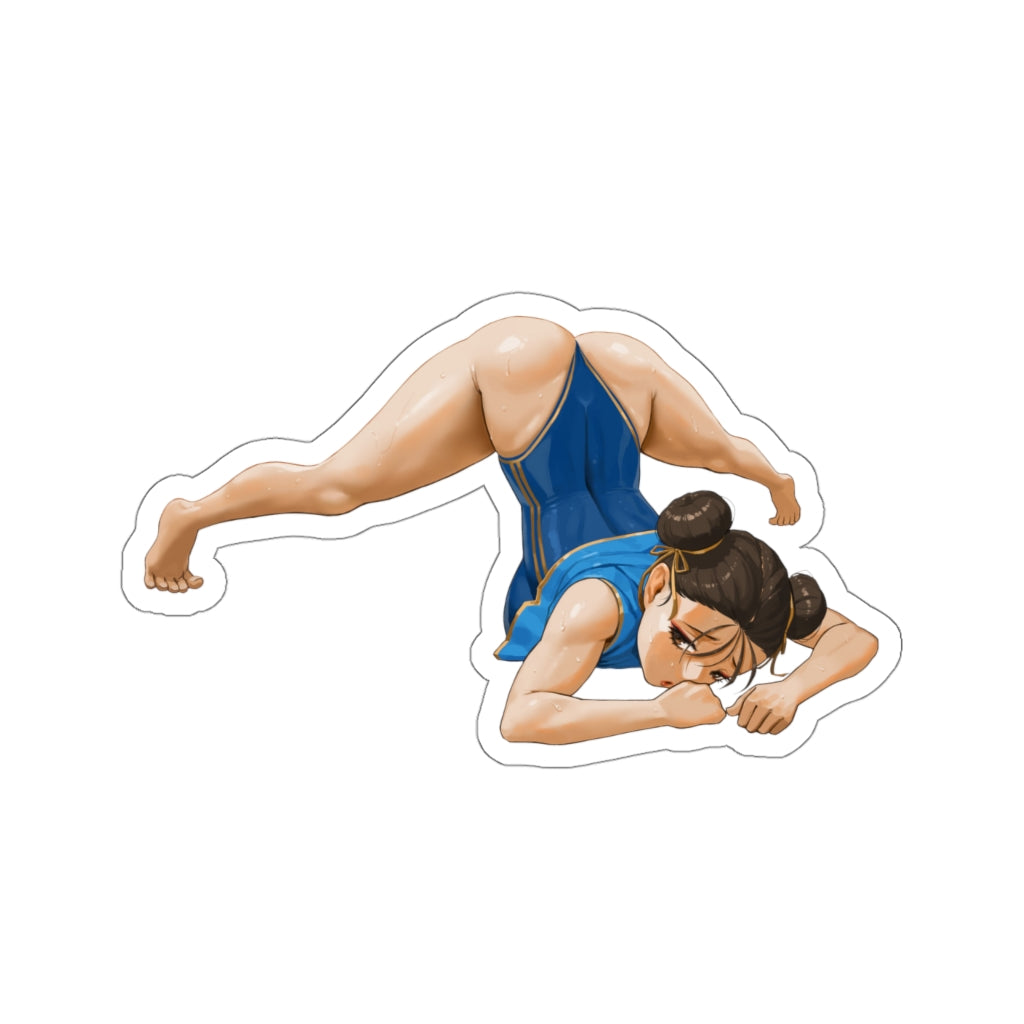 Jack-o Pose Chun Li Street Fighter Waterproof Sticker - Ecchi Vinyl Decal