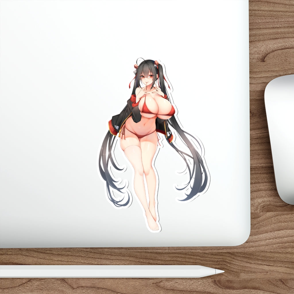 Huge Boobs Taihou Bikini Azur Lane Waterproof Sticker - Ecchi Vinyl Decal