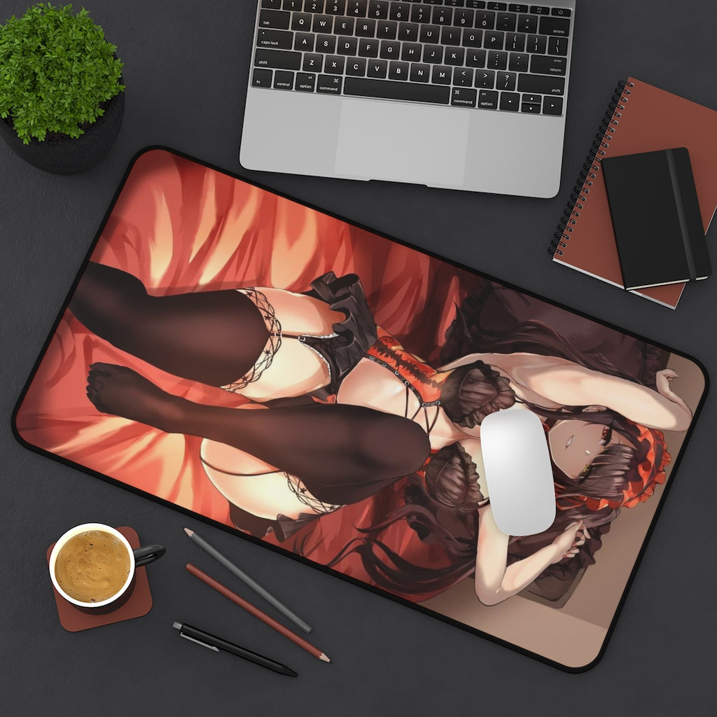 Date A Live Sexy Mousepad - Lingerie Kurumi Tokisaki Anime Desk Mat - Ecchi Playmat