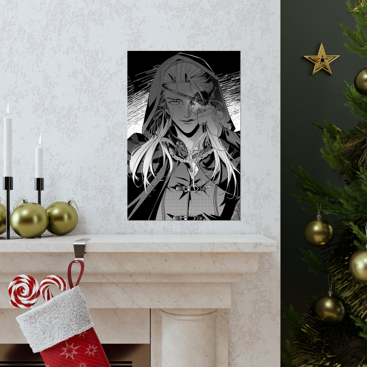 Aemond Targaryen Poster - House of the Dragon Wall Art - Game of Thrones Anime Manga Poster