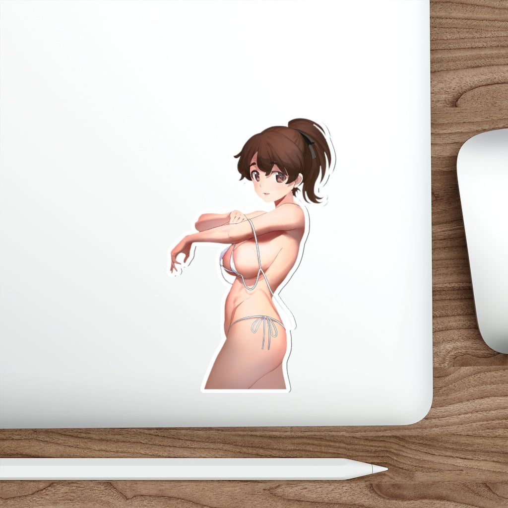 Sexy Bikini Koyama Yuzu Girls Und Panzer Waterproof Sticker - Ecchi Vinyl Decal